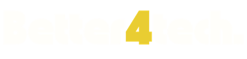 Better4tech official logo white